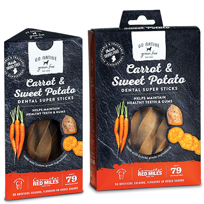 red mills go native dental sticks healthy grain free high meat content dental sticks with carrot and sweet potato