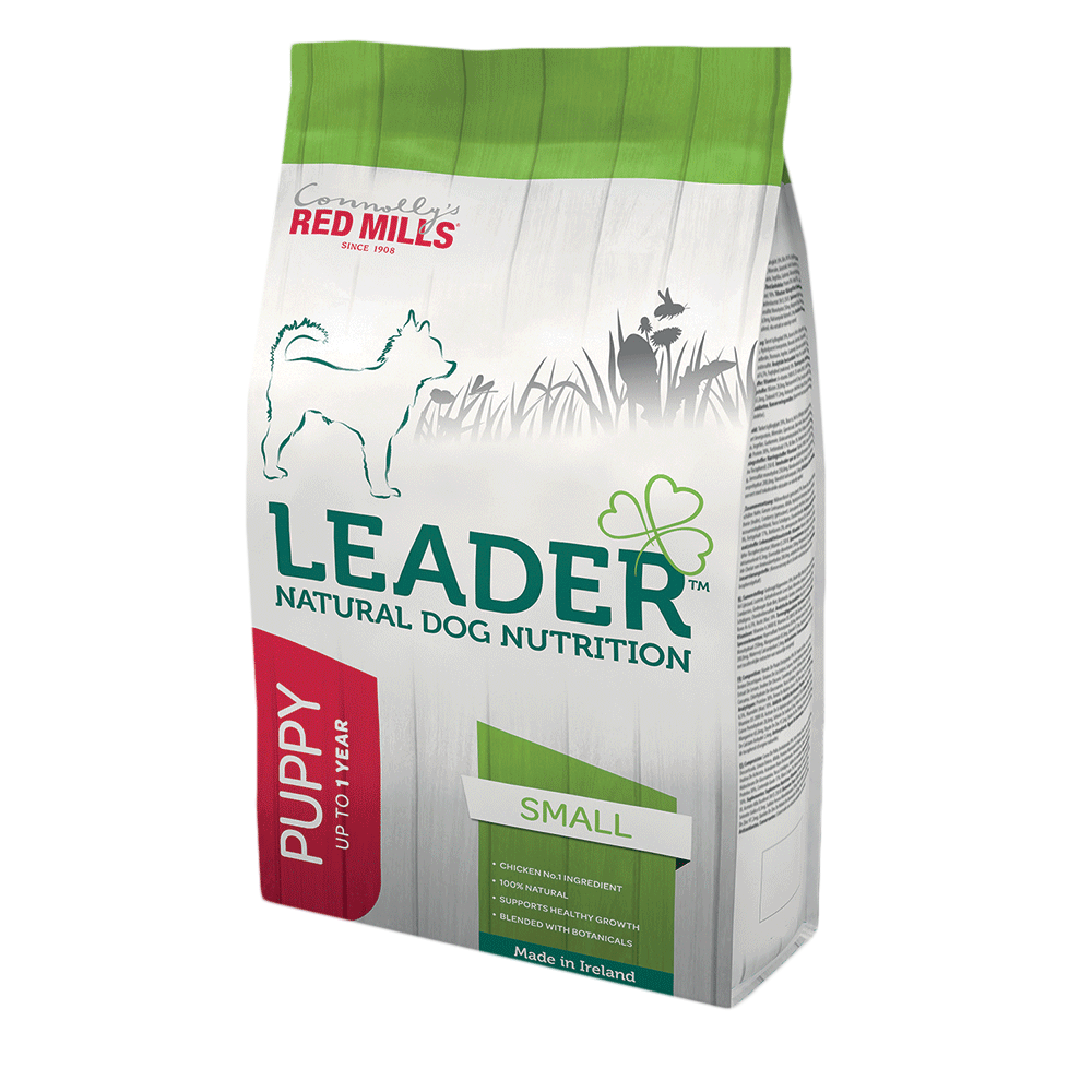 connolly's red mills leader range natural dog food for small breed puppies