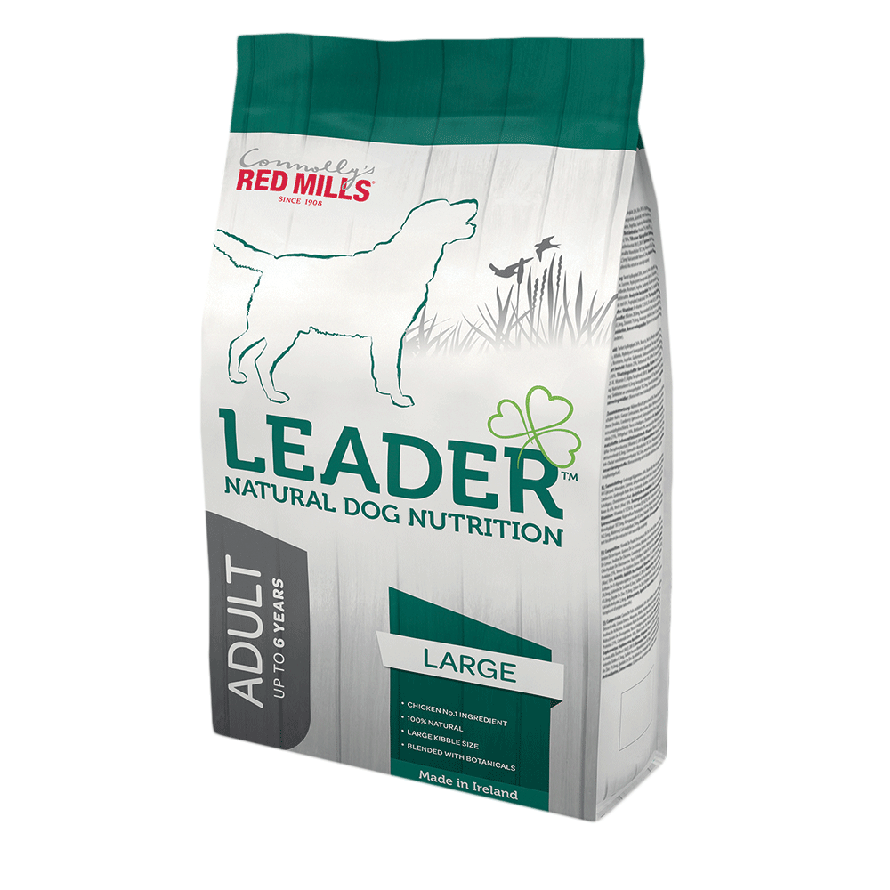 leader range by connolly's red mills natural dog nutrition dog food with chicken and rice for large size dog