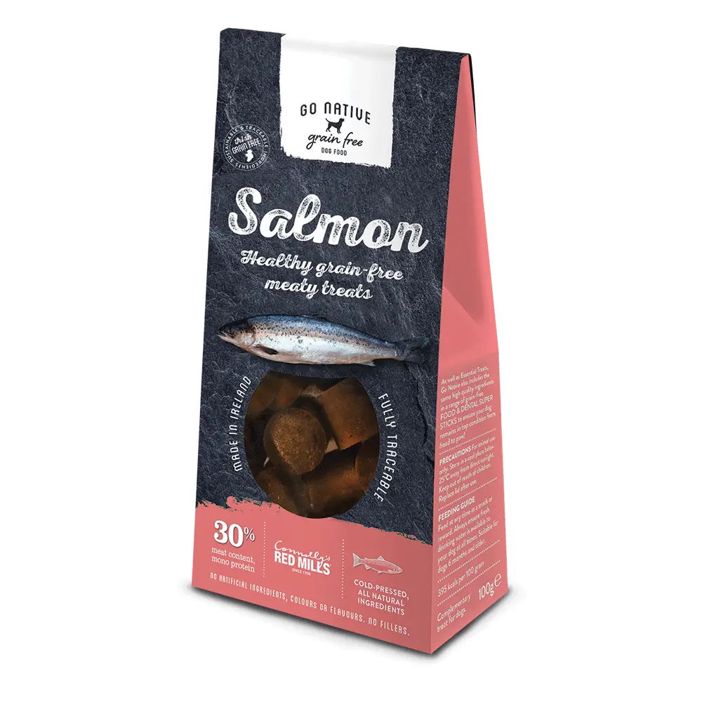 red mills go native treats healthy grain free treats high meat content organic treats with salmon flavour